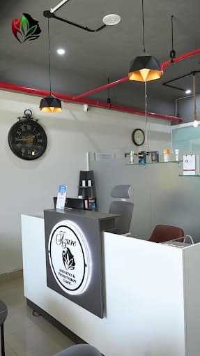 Azure Aesthetic & Physio Clinic reception area.